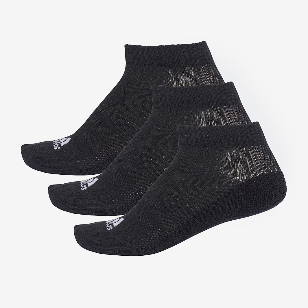 adidas 3 Stripe Performance No Show Socks 3 Pack